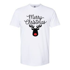 Winter Xmas Snowman Merry Christmas Santa Claus Reindeer Softstyle CVC T-Shirt