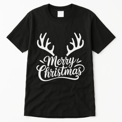 Winter Xmas Snowman Merry Christmas Santa Claus Reindeer Tall T-Shirt