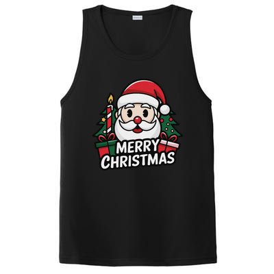 Winter Xmas Snowman Santa Claus Reindeer Merry Christmas PosiCharge Competitor Tank