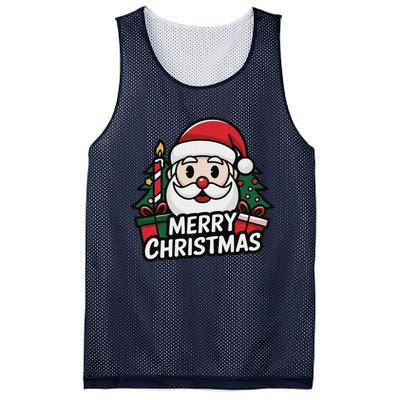 Winter Xmas Snowman Santa Claus Reindeer Merry Christmas Mesh Reversible Basketball Jersey Tank