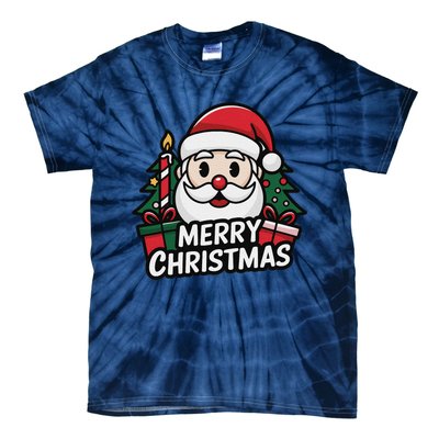 Winter Xmas Snowman Santa Claus Reindeer Merry Christmas Tie-Dye T-Shirt