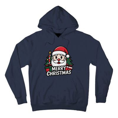 Winter Xmas Snowman Santa Claus Reindeer Merry Christmas Tall Hoodie