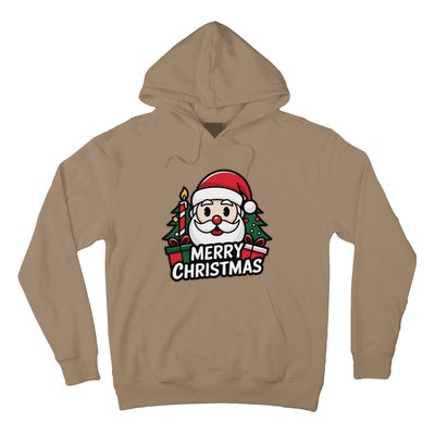 Winter Xmas Snowman Santa Claus Reindeer Merry Christmas Hoodie