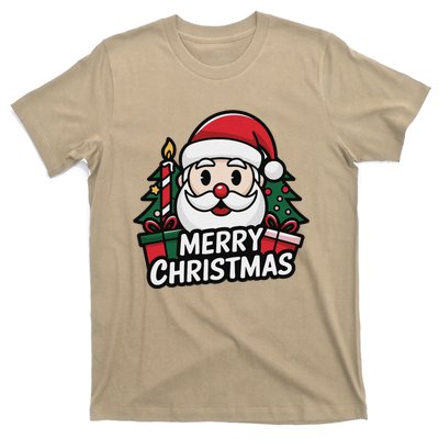 Winter Xmas Snowman Santa Claus Reindeer Merry Christmas T-Shirt