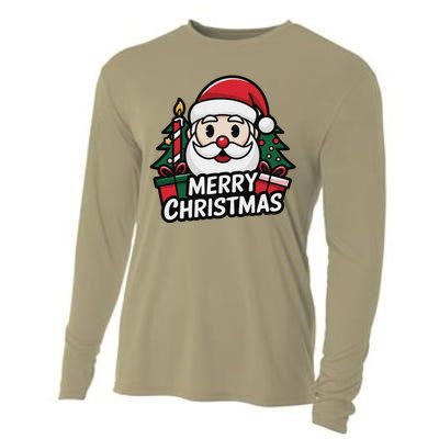 Winter Xmas Snowman Santa Claus Reindeer Merry Christmas Cooling Performance Long Sleeve Crew