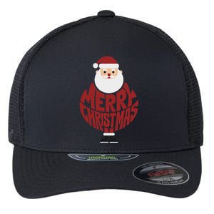 Winter Xmas Snowman Santa Claus Reindeer Merry Christmas Flexfit Unipanel Trucker Cap