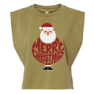 Winter Xmas Snowman Santa Claus Reindeer Merry Christmas Garment-Dyed Women's Muscle Tee