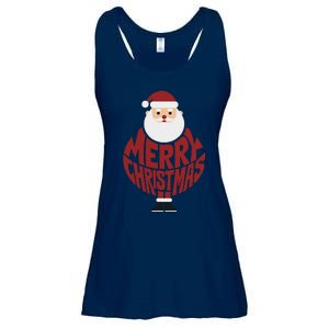 Winter Xmas Snowman Santa Claus Reindeer Merry Christmas Ladies Essential Flowy Tank