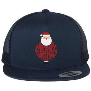 Winter Xmas Snowman Santa Claus Reindeer Merry Christmas Flat Bill Trucker Hat