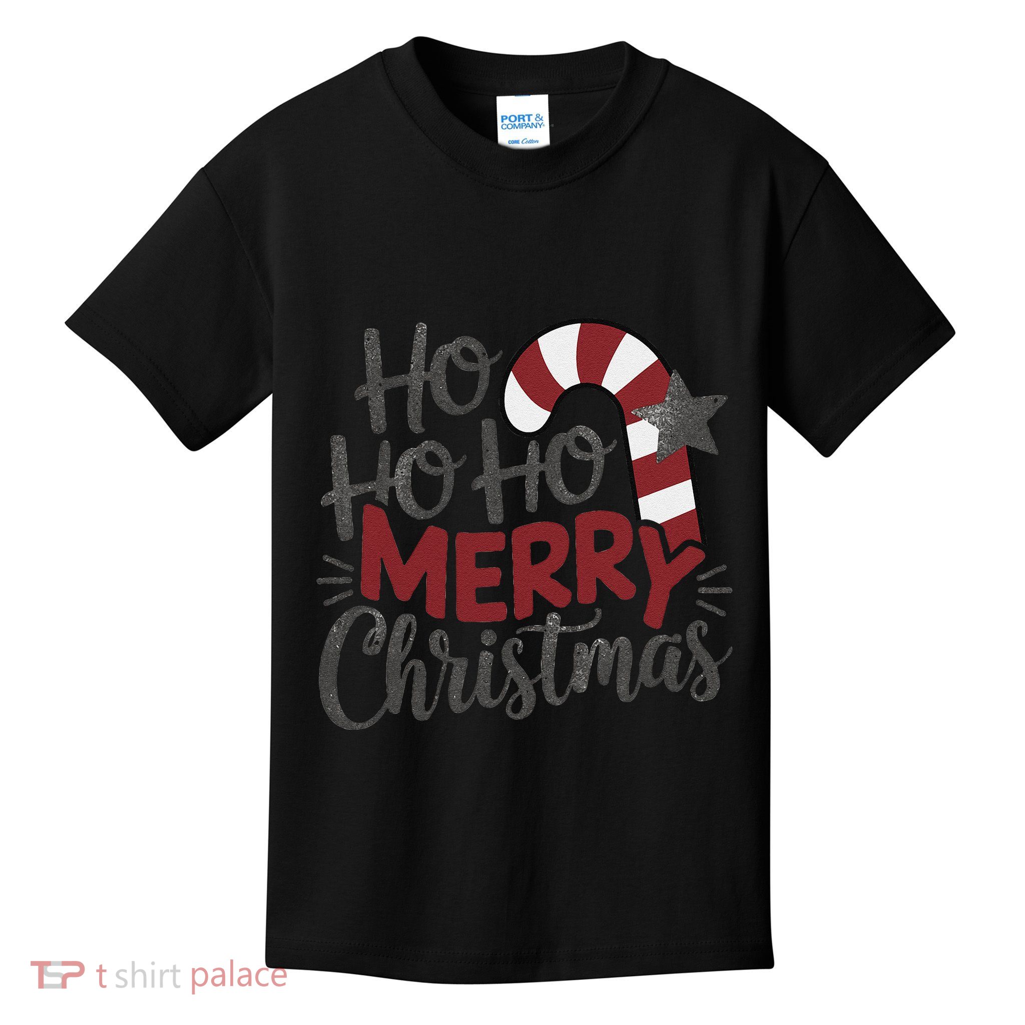 Winter Xmas Snowman Santa Claus Reindeer Merry Christmas Kids T-Shirt
