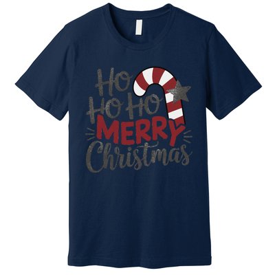 Winter Xmas Snowman Santa Claus Reindeer Merry Christmas Premium T-Shirt