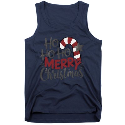 Winter Xmas Snowman Santa Claus Reindeer Merry Christmas Tank Top