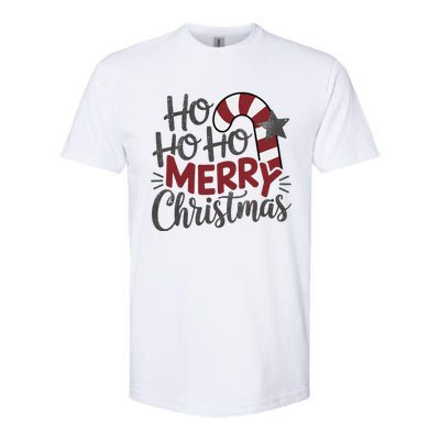 Winter Xmas Snowman Santa Claus Reindeer Merry Christmas Softstyle CVC T-Shirt