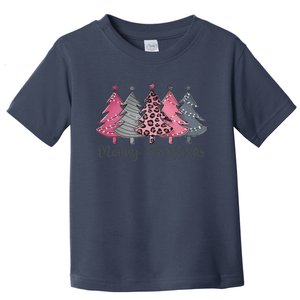 Winter Xmas Snowman Santa Claus Reindeer Merry Christmas Toddler T-Shirt