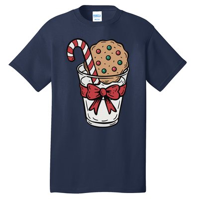 Winter Xmas Snowman Santa Claus Reindeer Merry Christmas Tall T-Shirt