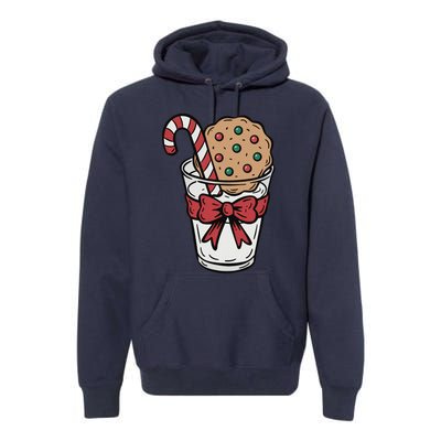 Winter Xmas Snowman Santa Claus Reindeer Merry Christmas Premium Hoodie