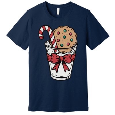 Winter Xmas Snowman Santa Claus Reindeer Merry Christmas Premium T-Shirt