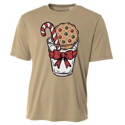 Winter Xmas Snowman Santa Claus Reindeer Merry Christmas Cooling Performance Crew T-Shirt