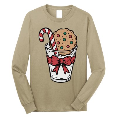 Winter Xmas Snowman Santa Claus Reindeer Merry Christmas Long Sleeve Shirt