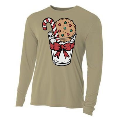 Winter Xmas Snowman Santa Claus Reindeer Merry Christmas Cooling Performance Long Sleeve Crew