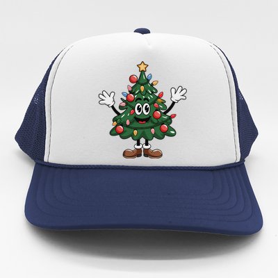 Winter Xmas Snowman Santa Claus Reindeer Merry Christmas Trucker Hat