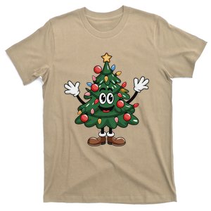 Winter Xmas Snowman Santa Claus Reindeer Merry Christmas T-Shirt