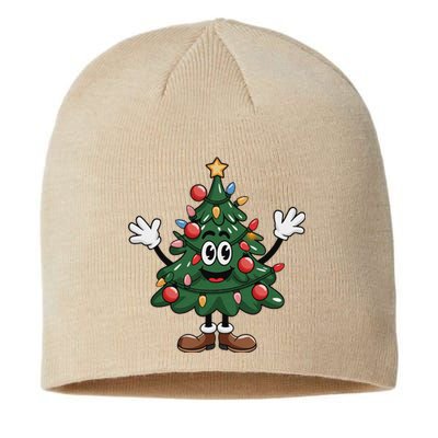 Winter Xmas Snowman Santa Claus Reindeer Merry Christmas Sustainable Beanie