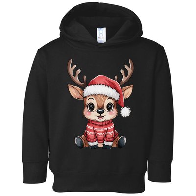 Winter Xmas Snowman Merry Christmas Santa Claus Reindeer Toddler Hoodie