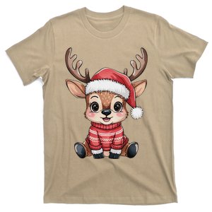 Winter Xmas Snowman Merry Christmas Santa Claus Reindeer T-Shirt