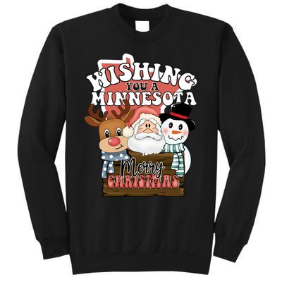 Wishing You A Minnesota Merry Christmas Long Sleeve Sweatshirt