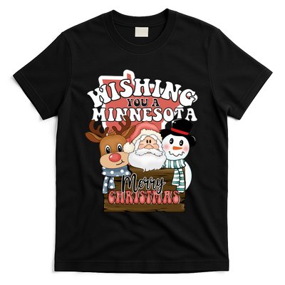 Wishing You A Minnesota Merry Christmas Long Sleeve T-Shirt