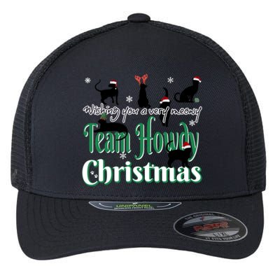 Wishing You A Very Meowy Team Howdy Christmas Gift Flexfit Unipanel Trucker Cap