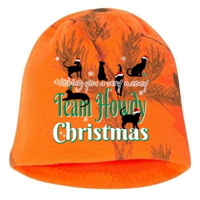 Wishing You A Very Meowy Team Howdy Christmas Gift Kati - Camo Knit Beanie