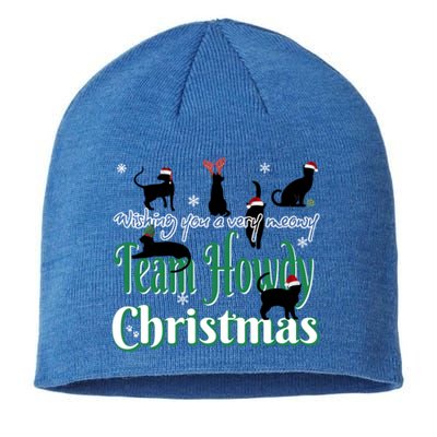 Wishing You A Very Meowy Team Howdy Christmas Gift Sustainable Beanie