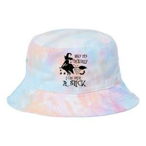 Why Yes Actually I Can Drive A Stick Funny Halloween Tie Dye Newport Bucket Hat