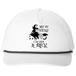 Why Yes Actually I Can Drive A Stick Funny Halloween Snapback Five-Panel Rope Hat