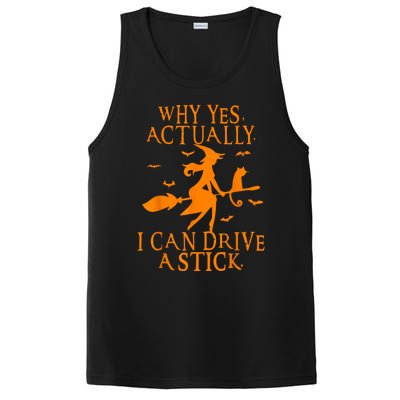 Why Yes Actually I Can Drive A Stick Funny Halloween PosiCharge Competitor Tank