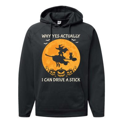 Why Yes Actually I Can Drive A Stick Vintage Performance Fleece Hoodie