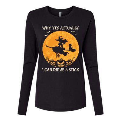 Why Yes Actually I Can Drive A Stick Vintage Womens Cotton Relaxed Long Sleeve T-Shirt