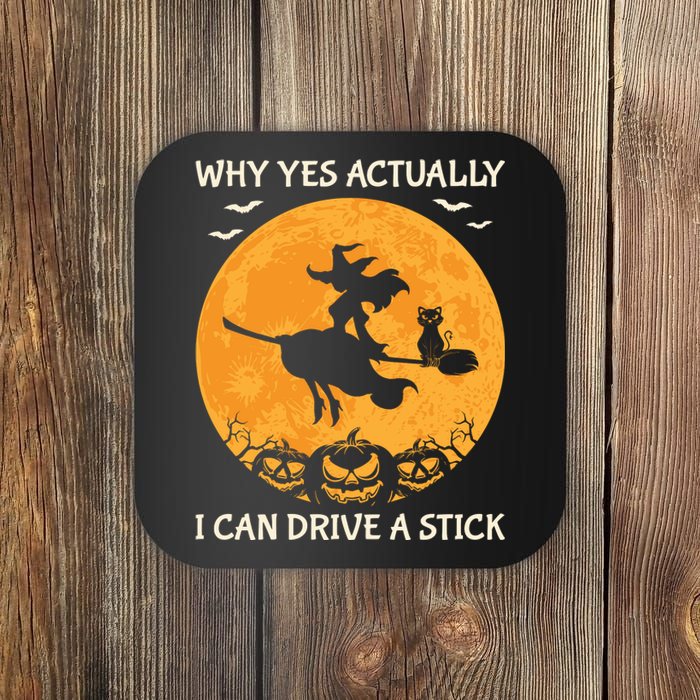 Why Yes Actually I Can Drive A Stick Vintage Coaster