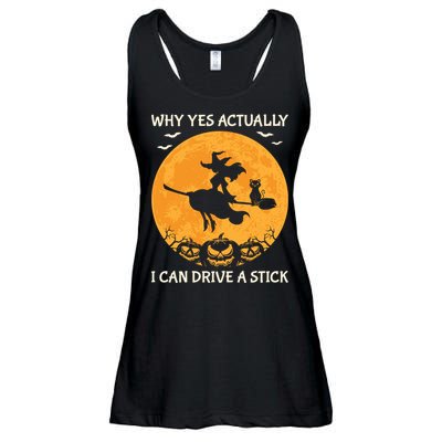 Why Yes Actually I Can Drive A Stick Vintage Ladies Essential Flowy Tank