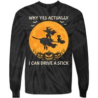 Why Yes Actually I Can Drive A Stick Vintage Tie-Dye Long Sleeve Shirt