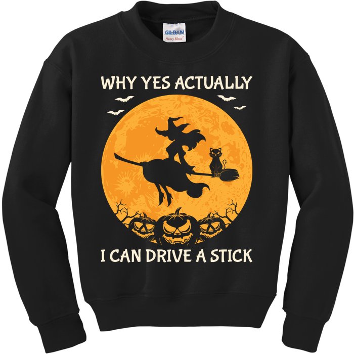 Why Yes Actually I Can Drive A Stick Vintage Kids Sweatshirt