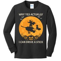 Why Yes Actually I Can Drive A Stick Vintage Kids Long Sleeve Shirt