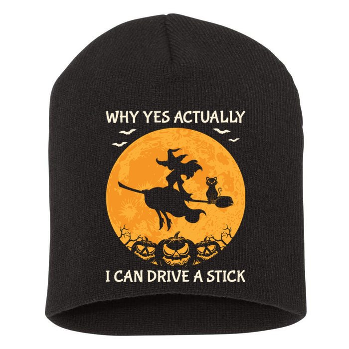 Why Yes Actually I Can Drive A Stick Vintage Short Acrylic Beanie