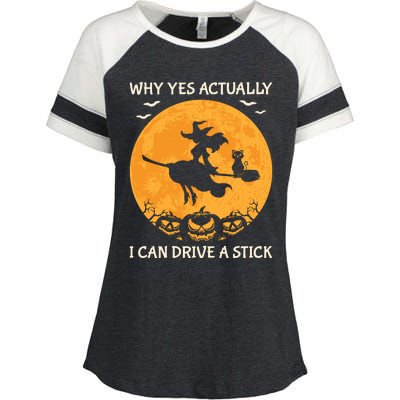 Why Yes Actually I Can Drive A Stick Vintage Enza Ladies Jersey Colorblock Tee