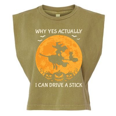 Why Yes Actually I Can Drive A Stick Vintage Garment-Dyed Women's Muscle Tee