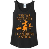 Why Yes Actually I Can Drive A Stick Halloween Witch & Cat Ladies Essential Tank