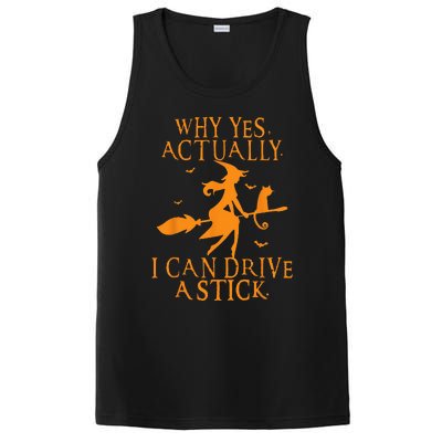 Why Yes Actually I Can Drive A Stick Halloween Witch & Cat PosiCharge Competitor Tank