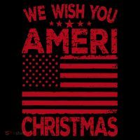 Wish You Ameri Christmas Funny USA Patriotic Cooling Performance Long Sleeve Crew